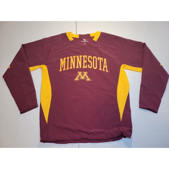 Colosseum Minnesota Golden Gophers Pullover Windbreaker Long Sleeve Jacket Mens. - Picture 1 of 9